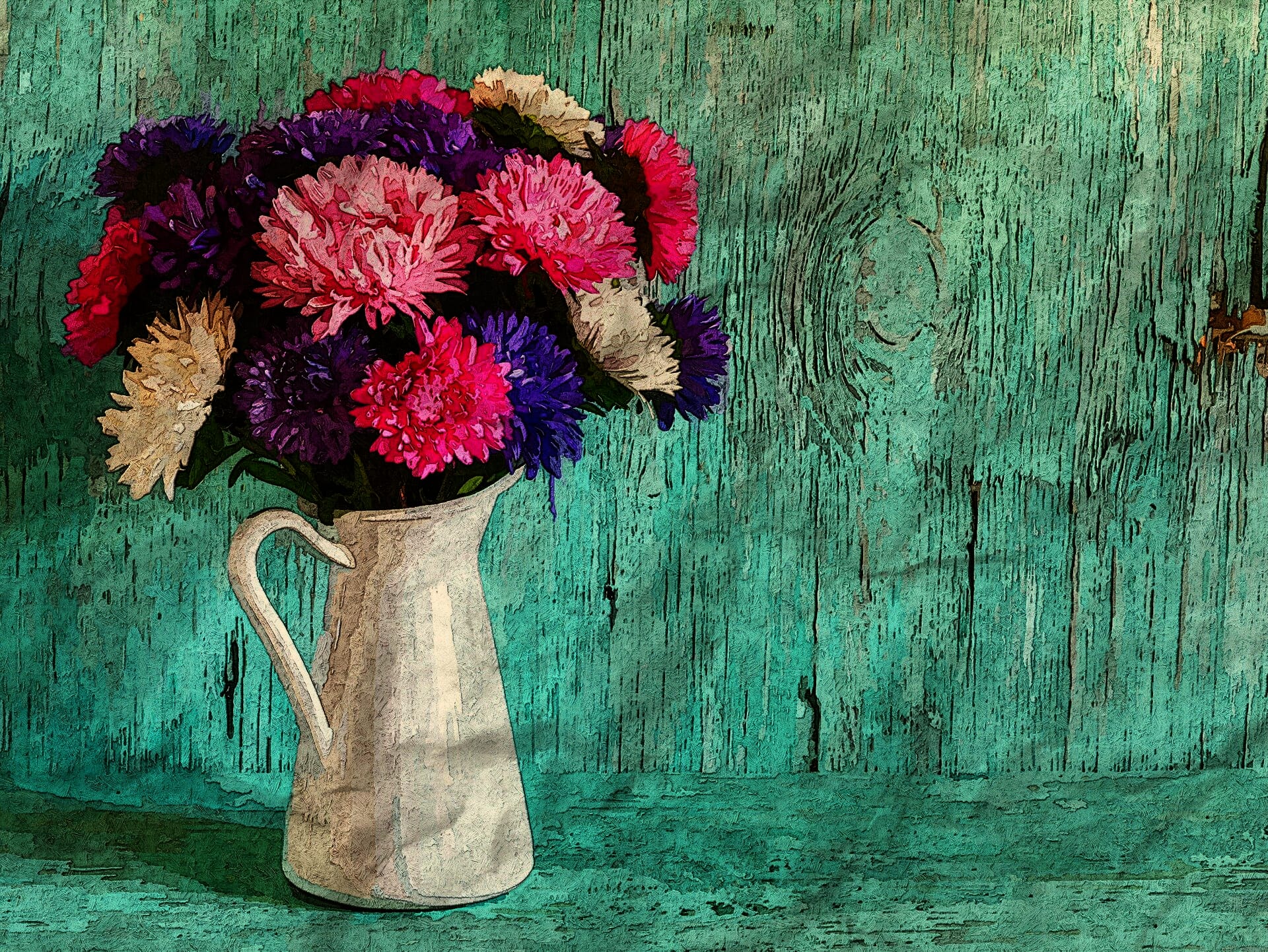 Image with color tone applied to the whole image